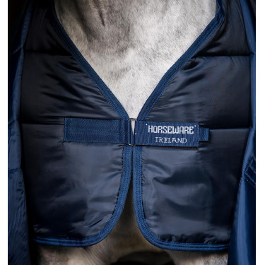 Manta de cuadra Horseware Amigo Ripstop Insulator 50g Verde dinastía / marino / plata