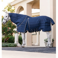 Manta Horseware Rambo Optimo Stable Plus 200g Marino / tormenta / gris plateado Azul marino