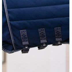 Manta Horseware Rambo Optimo Stable Plus 200g Marino / tormenta / gris plateado Azul marino