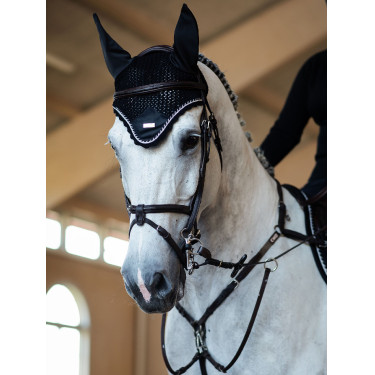 Bonete antimoscas Equestrian Stockholm Edición negra Negro