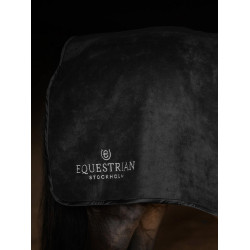 Manta riñonera cuadrada polar Equestrian Stockholm Edición negra Negro