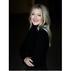 Jersey de cuello alto de punto Equestrian Stockholm para mujer Edición negra Negro