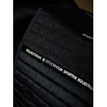 Manta de silla Equestrian Stockholm jumping performance Negro
