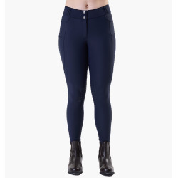 Pantalón de equitación Horseware Flexfit invierno con grip en las rodillas para mujer Marino Azul marino