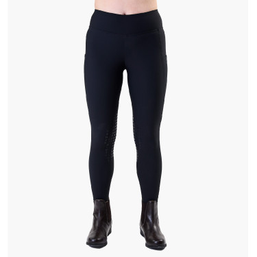 Leggings Optifit invierno Horseware con grip en las rodillas para mujer Negro