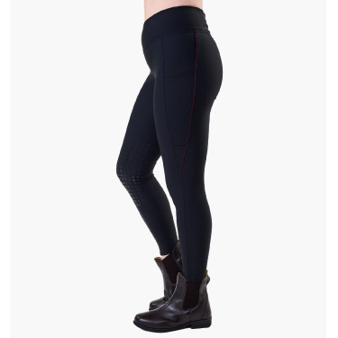 Leggings Optifit invierno Horseware con grip en las rodillas para mujer Negro