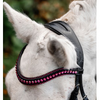 Brida para poni Horseware Diamante Flash Negro / rosa