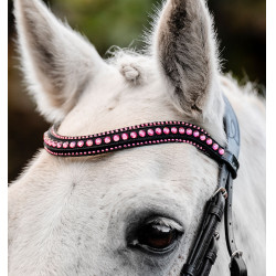 Brida para poni Horseware Diamante Flash Negro / rosa