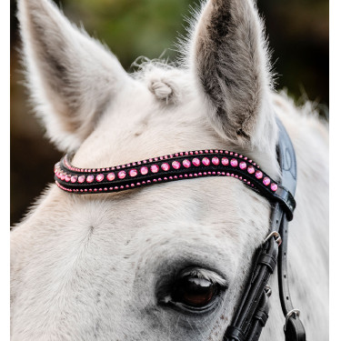 Brida para poni Horseware Diamante Flash Negro / rosa