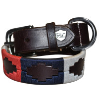 Collar perro  Flags & Cup CHUKKA Marrón / azul / rojo