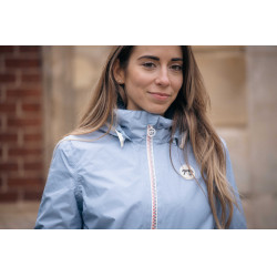 Pénélope RainImpermeable corto Ártico Azul