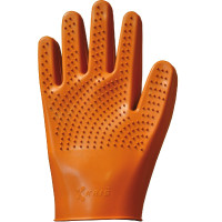 Guante de limpieza doble goma Kris Naranja