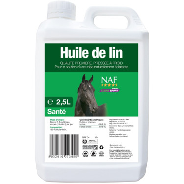 Aceite de linaza para caballos NAF 100% puro