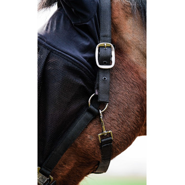 Cabezada + máscara Equithème Negro