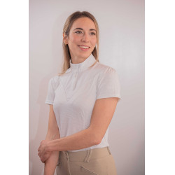 Polo de concurso con mangas cortas PENELOPE Las Honey Blanco Polo de concurso con mangas cortas PENELOPE Las Honey Blanco