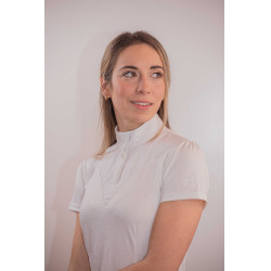 Polo de concurso con mangas cortas PENELOPE Las Honey Blanco Polo de concurso con mangas cortas PENELOPE Las Honey Blanco