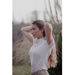 Polo de concurso con mangas cortas PENELOPE Las Honey Blanco Polo de concurso con mangas cortas PENELOPE Las Honey Blanco