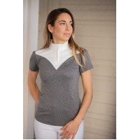 Polo de concurso con mangas cortas PENELOPE Las Honey Antracita Gris Polo de concurso con mangas cortas PENELOPE Las Honey Antracita Gris