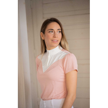 Polo de concurso con mangas cortas PENELOPE Las Honey Rosa