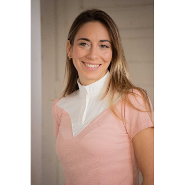 Polo de concurso con mangas cortas PENELOPE Las Honey Rosa