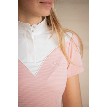 Polo de concurso con mangas cortas PENELOPE Las Honey Rosa
