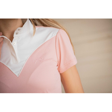 Polo de concurso con mangas cortas PENELOPE Las Honey Rosa