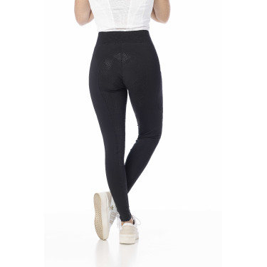 Pantalón Equithème Flora con culera de silicona Negro Pantalón Equithème Flora con culera de silicona Negro