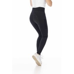 Pantalón Equithème Flora con culera de silicona Negro Pantalón Equithème Flora con culera de silicona Negro