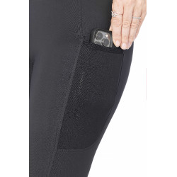 Pantalón Equithème Flora con culera de silicona Negro Pantalón Equithème Flora con culera de silicona Negro