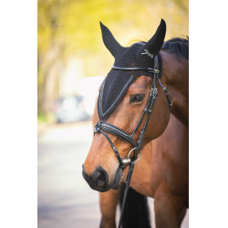 Orejeras antimoscas PENELOPE con pedrería Negro