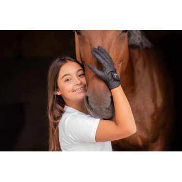 Guantes EDEN BY PENELOPE Prisma strass niño Negro Guantes EDEN BY PENELOPE Prisma strass niño Negro