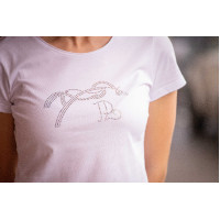 Camiseta Pénélope Iconic Strass Blanco