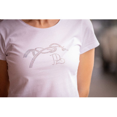 Camiseta Pénélope Iconic Strass Blanco