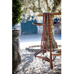 Riendas trenzadas Pénélope US Avellana Marrón