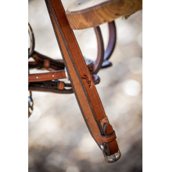 Riendas trenzadas Pénélope US Avellana Marrón