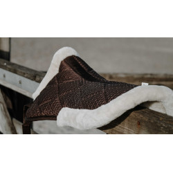 Almohadilla trasera Equithème Pro air Chocolate Marrón