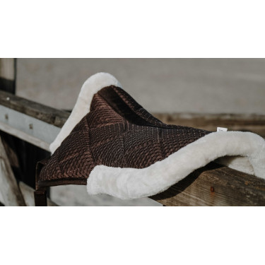 Almohadilla trasera Equithème Pro air Chocolate Marrón