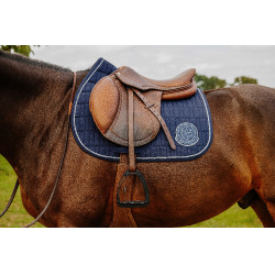 Manta de montar Je t'aime Equithème Compet Azul