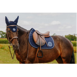 Manta de montar Je t'aime Equithème Compet Azul