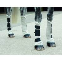 Protecciones anti moscas Fly turnout Shires Blanco / negro