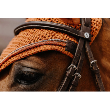 Bonete para moscas Equithème Hexalight Oxido Marrón