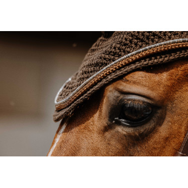 Bonete para moscas Equithème Hexalight Castaño Marrón Bonete para moscas Equithème Hexalight Castaño Marrón