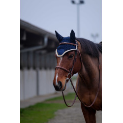 Bonete anti-moscas Equithème Denim Azul marino