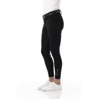 Pantalón softshell Equitheme Zermatt con culera de silicona Negro