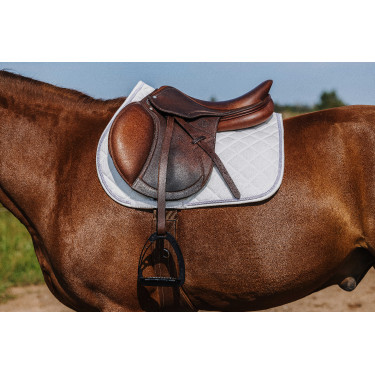 Manta de montar Riding World de terciopelo Blanco