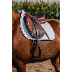 Manta de montar Riding World de terciopelo Blanco