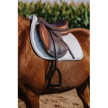 Manta de montar Riding World de terciopelo Blanco