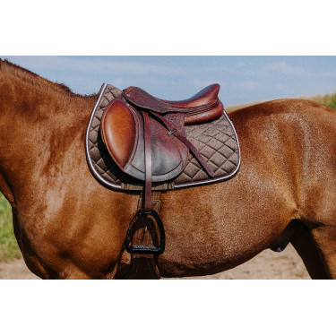 Manta de montar Riding World de terciopelo Castaño Marrón Manta de montar Riding World de terciopelo Castaño Marrón
