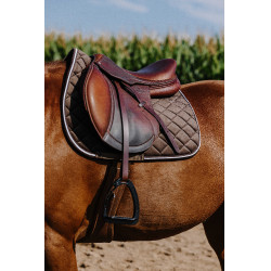 Manta de montar Riding World de terciopelo Castaño Marr&amp;amp;amp;oacute;n