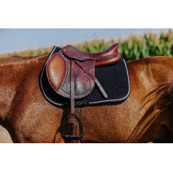 Manta de montar Riding World Corduroy Negro